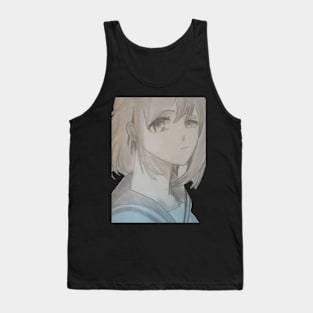 Portrait of a Japanese girl Tank Top